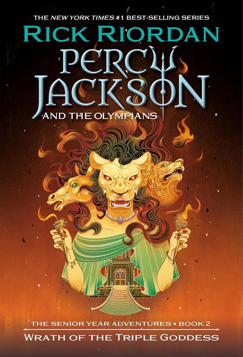 Percy Jackson and the Olympians Series, Set of 7 Books. Lightning Thief, Sea of Monsters, Titan's Curse, Battle of the Labyrinth, Last Olympian, The Chalice of the Gods, Wrath of the Triple Goddess