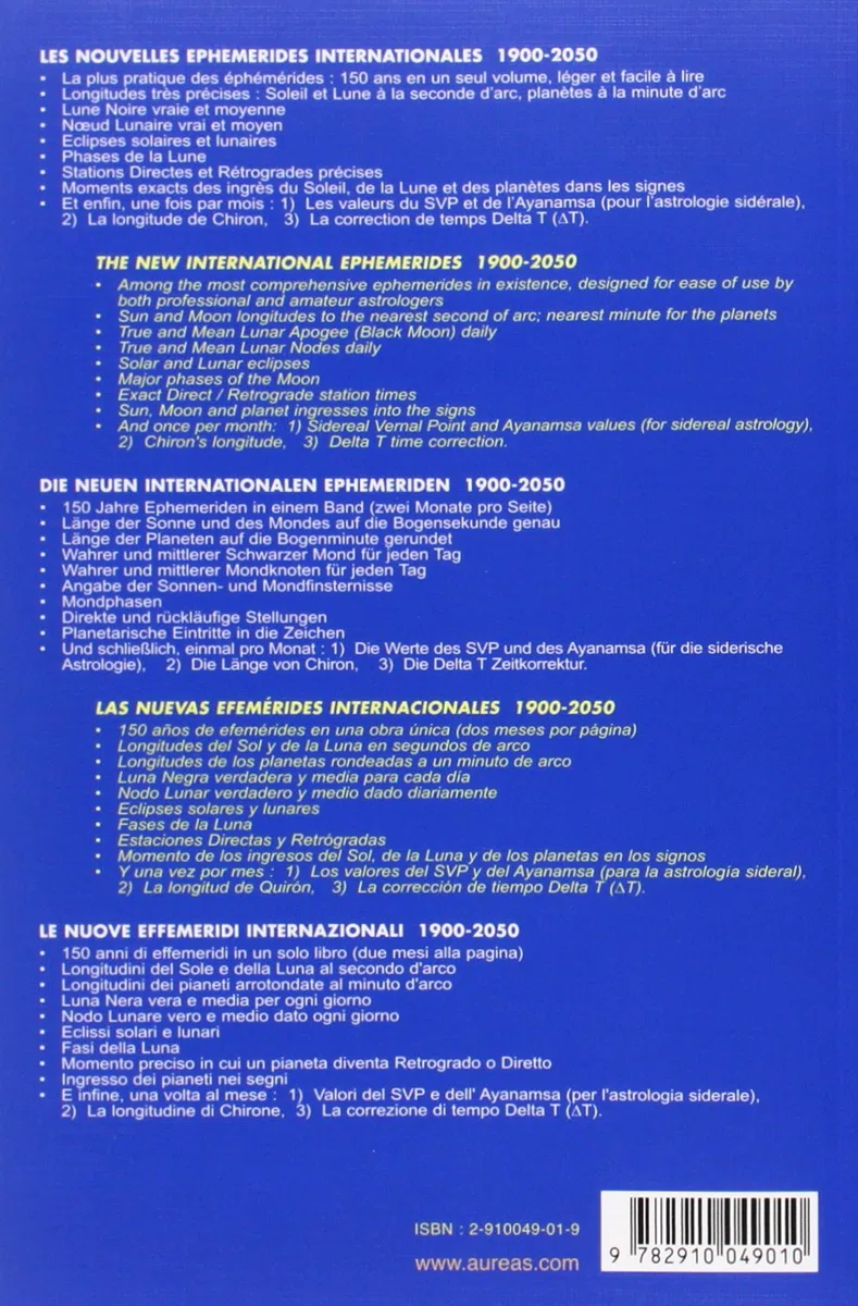 New International Ephemerides 1900-2050: Midnight