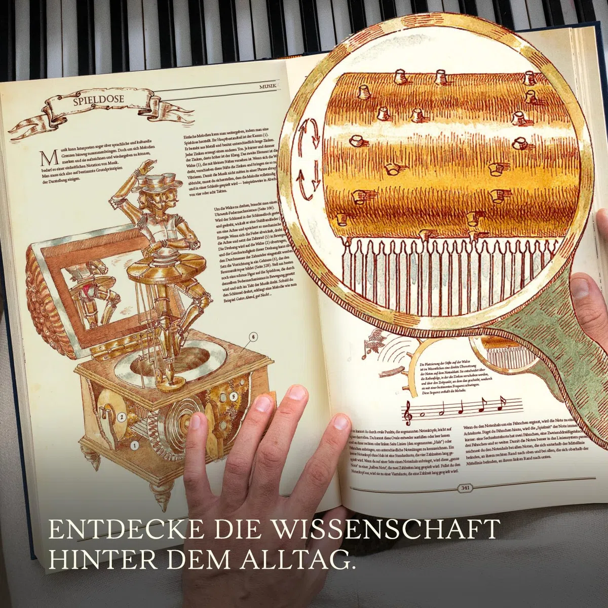 HUNGRY MINDS Deutsch The Book in einer Geschenkbox: Der Ultimative Wegweiser Zum Wiederaufbau einer Zivilisation. Inspirierende Wissenschaftsbücher – Einzigartiges Artefakt – Wissensenzyklopädie.